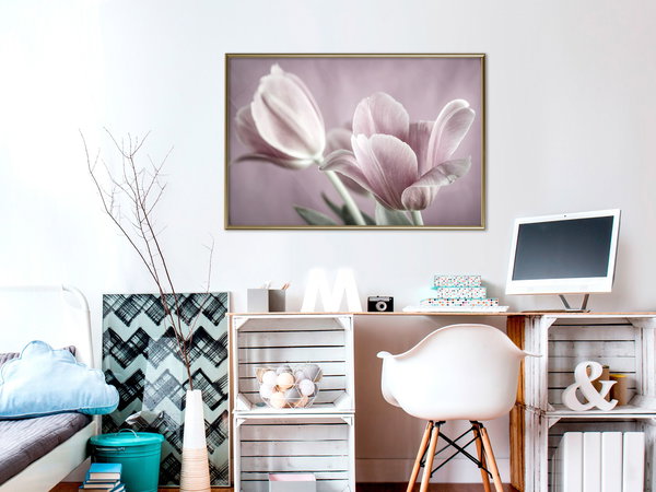 Poster 'Pastel Tulips I'