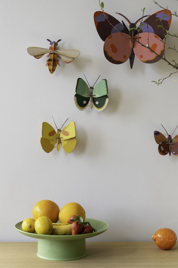 Wanddeko Papier 'Jade-Schmetterling'