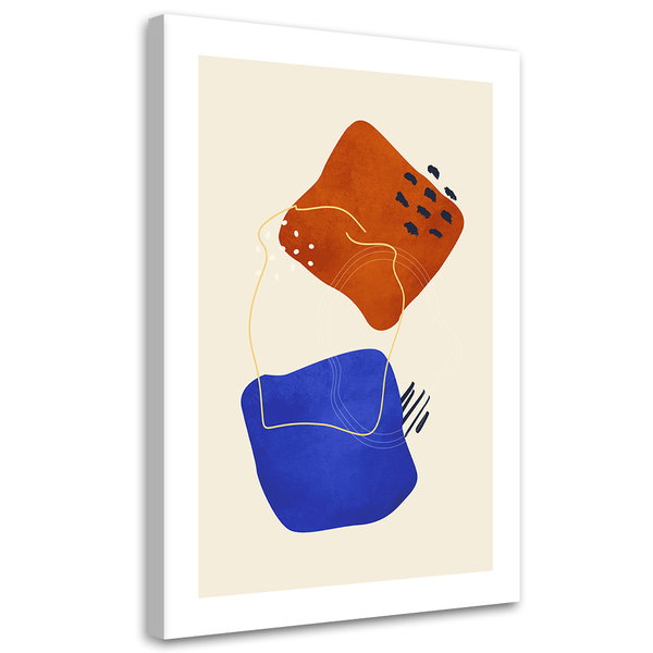 Kunstdruck auf Leinwand 'Colorful Geometric Abstract'