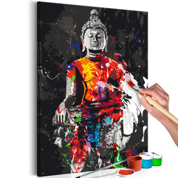 Pintar por números adultos 'Buddha in Colours'