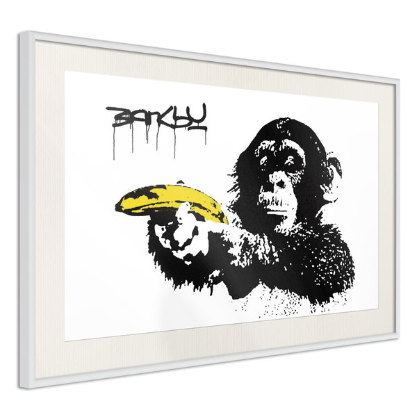 Poster 'Banksy: Monkey with Banana'