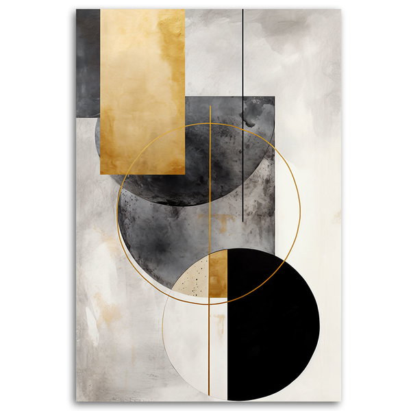 Kunstdruck auf Leinwand 'Geometric Elegance 1'