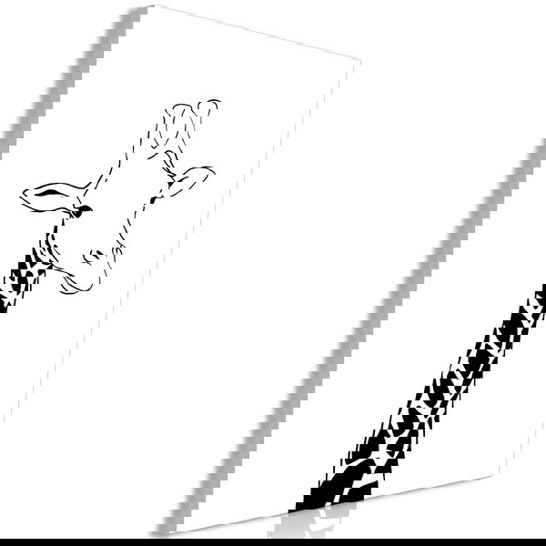 Umjetnički print na platnu 'Plaid Neck Vertical'