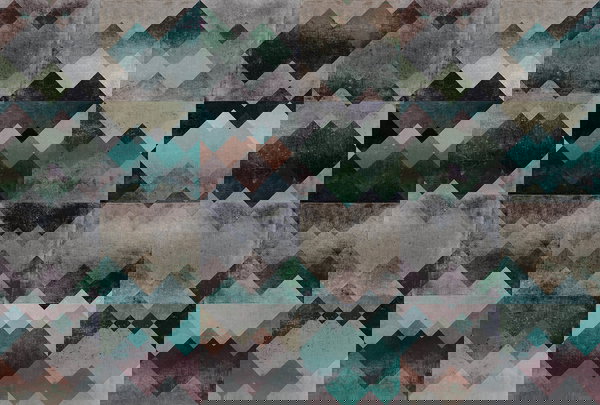 Behang 'Zigzag 1' 400x270cm