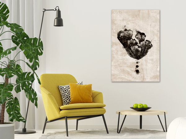 Kunstdruck auf Leinwand 'Underwater Flower Vertical'
