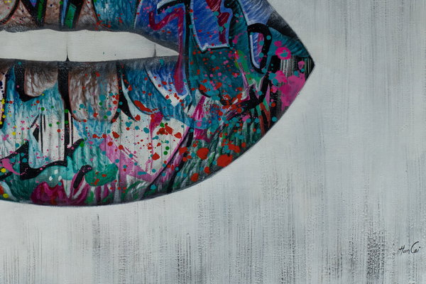 Pintura aplicada con generosidad