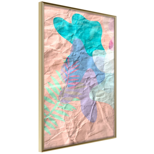 Poster 'Colourful Camouflage (Peach)'