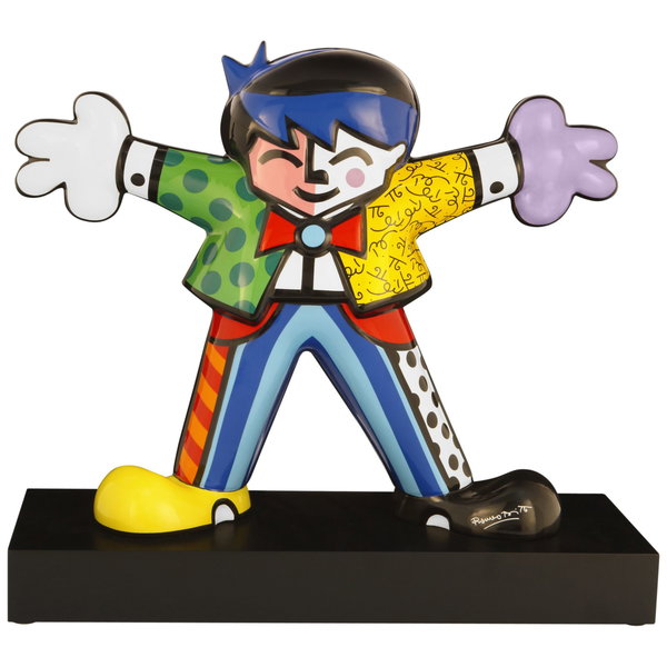 Porzellan Figur 'Hug Boy' von Romero Britto 19x47x54cm