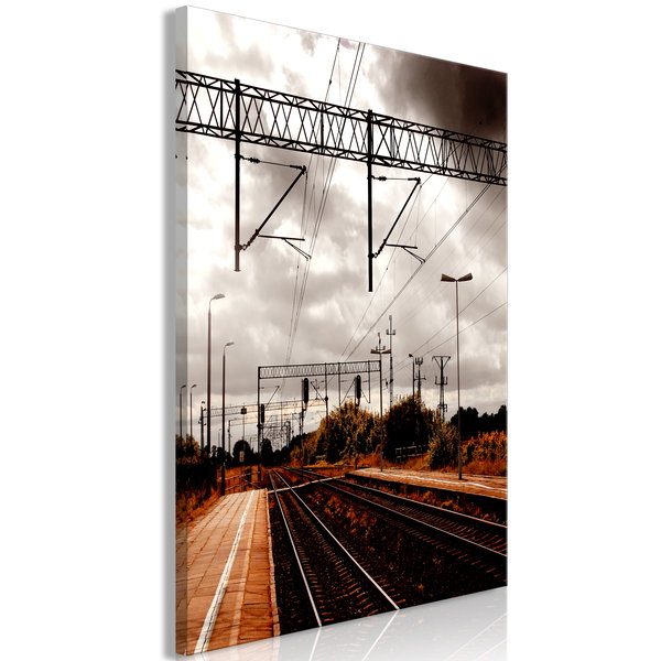 Art print on canvas 'Before the Trip Vertical'