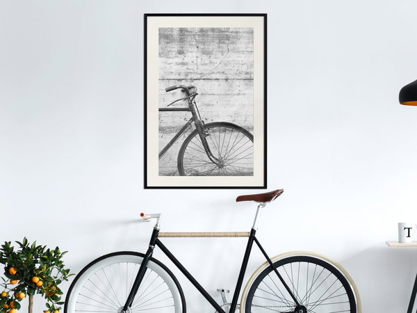Poster 'Bicycle Leaning Against the Wall'