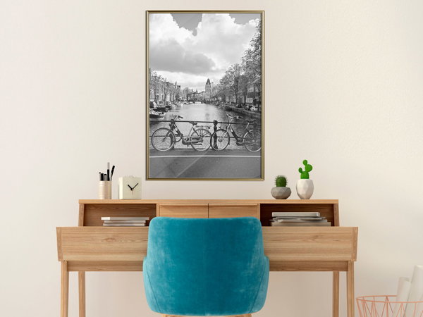 Poster 'Bicycles Against Canal'