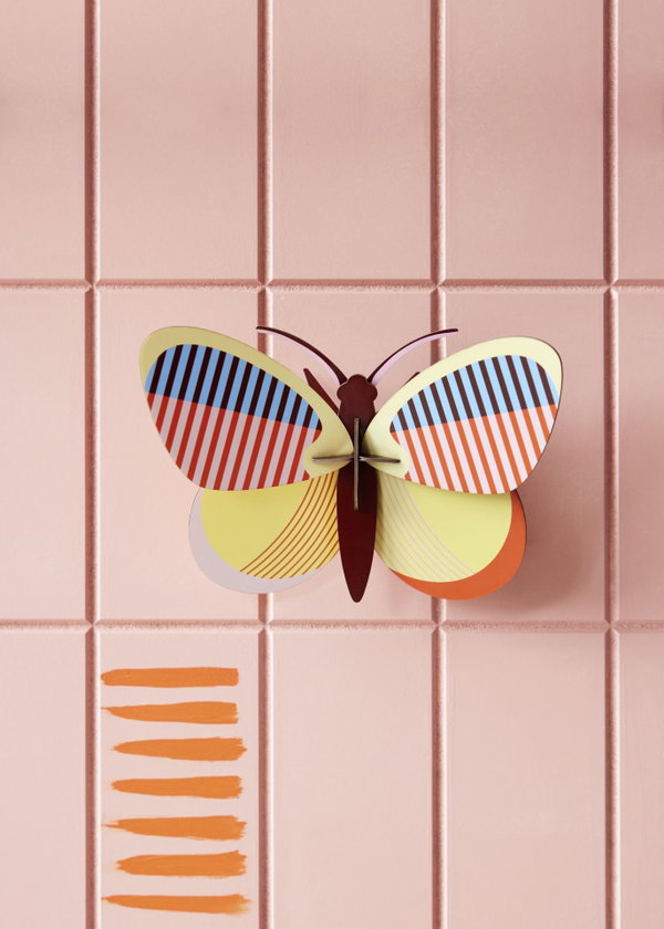 Wanddeko Papier 'Moderner Schmetterling'