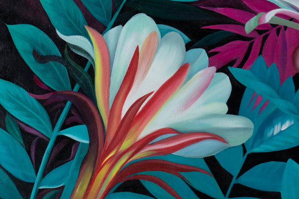 Pintura aplicada con generosidad