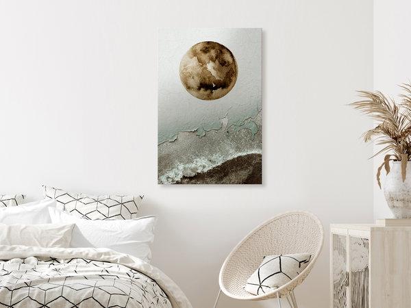 Kunstdruck auf Leinwand 'Green Tide Vertical'