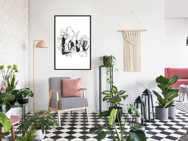 Poster 'Love With Flowers'