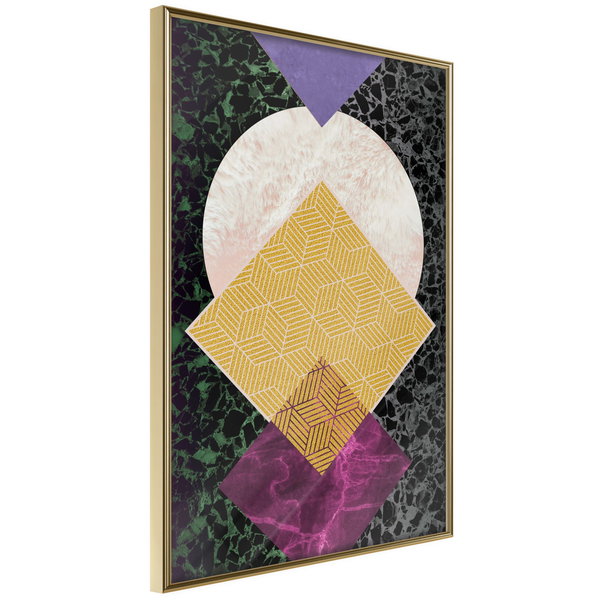Poster 'Squares and Circle'