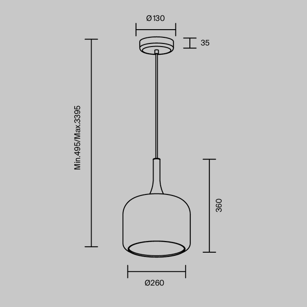 Lampa Wisząca 'Spirito 1'
