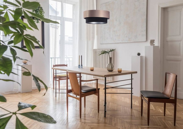 Suspension luminaire 'Duo Ellegant Fluid 1'