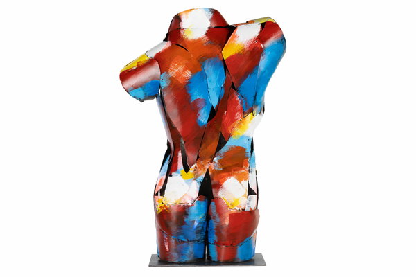 Metall Skulptur 'Unter der Haut' 75x43x20cm