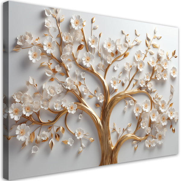 Kunstdruck auf Leinwand 'Golden Branch 2'