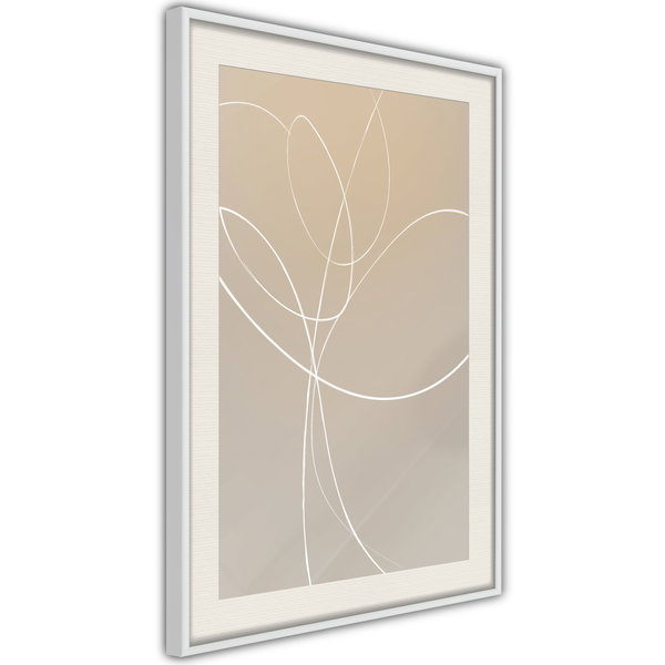 Poster 'White Tulip'