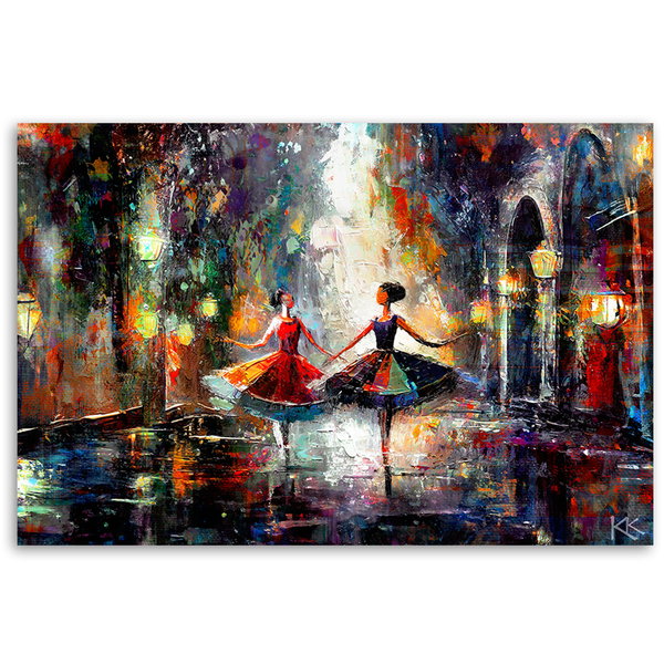Kunstdruck auf Leinwand 'Dance of Vibrant Dreams 4'