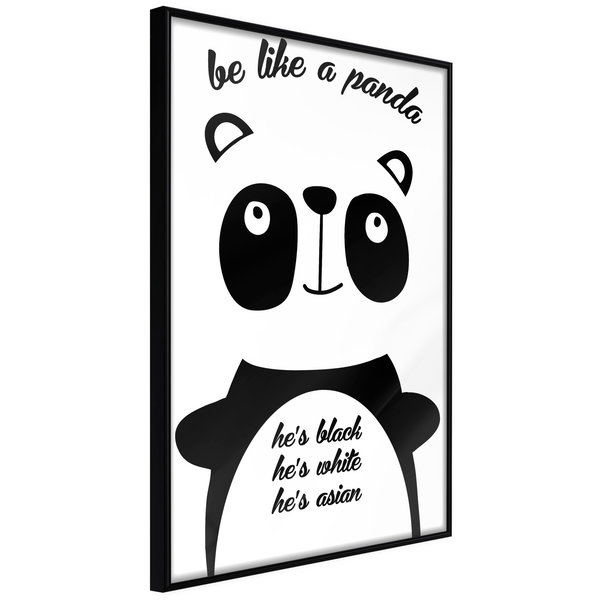 Plakat 'Be Like a Panda'
