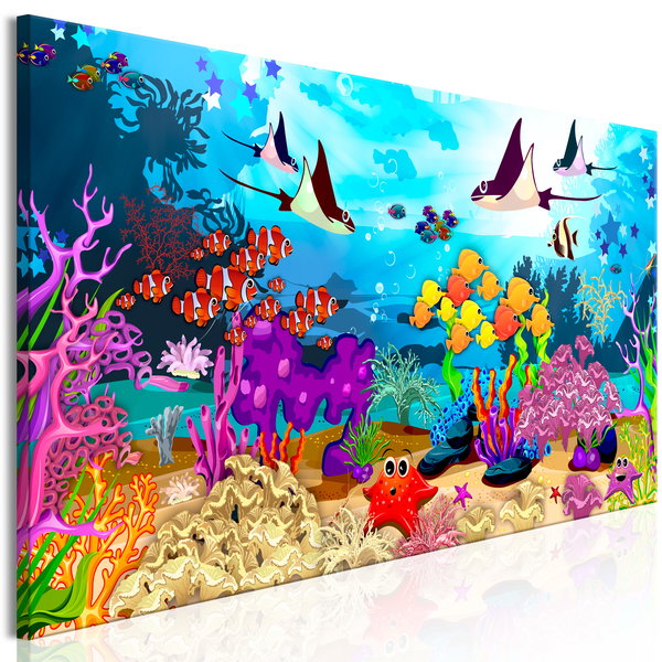 Art print on canvas 'Underwater Fun Narrow'