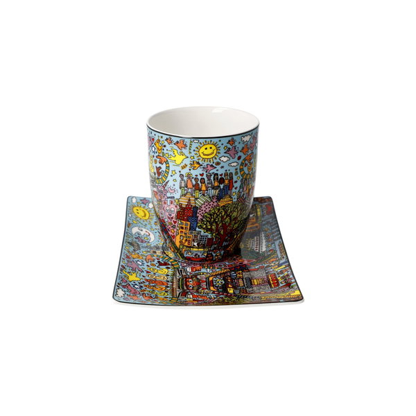 Goebel Becher mit Untertasse 'Cool Coal Days'