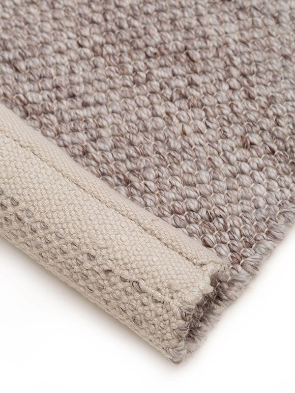 Design Teppich aus recyceltem Material Kiah Beige/Taupe