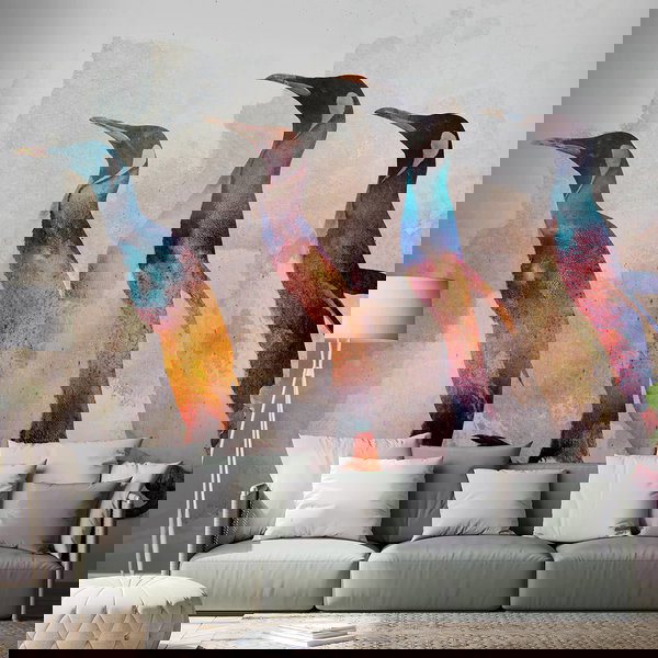 Self-adhesive wallpaper 'Penguin Wandering'