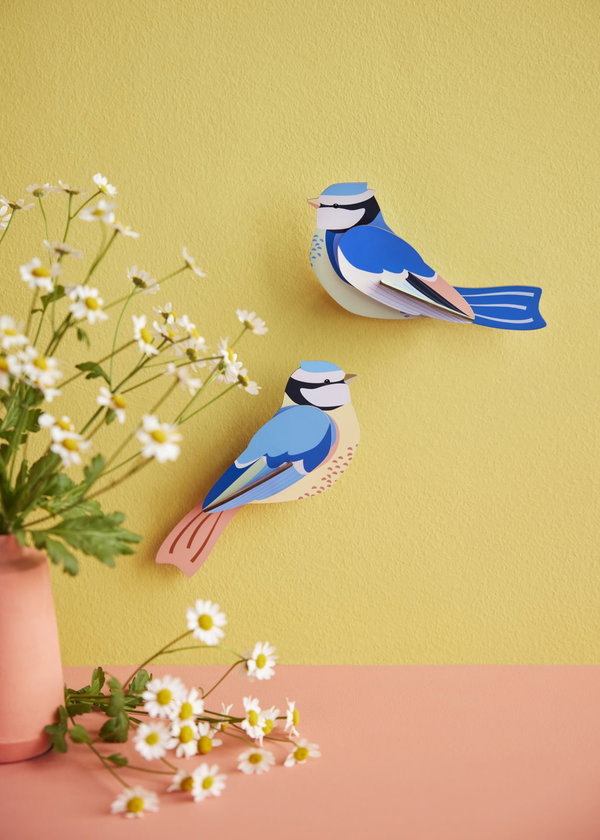 Wanddeko Papier 'Azurvogel'