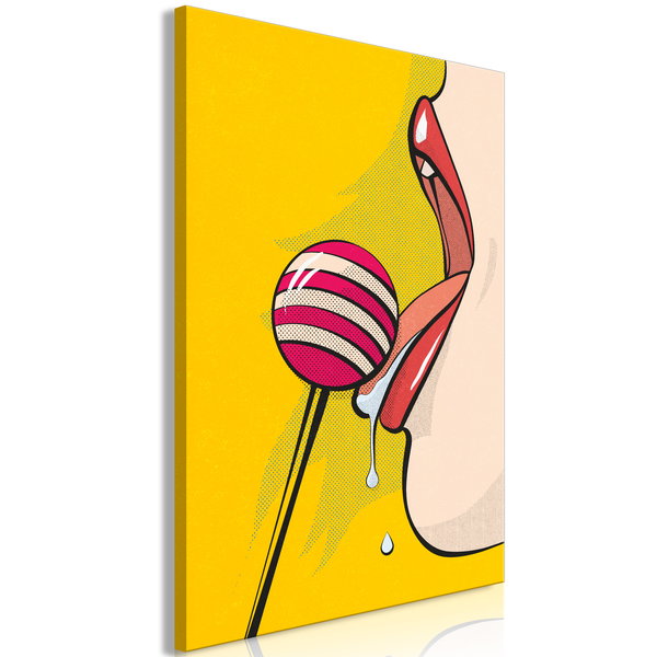 Impression sur toile 'Sweet Lollipop Vertical'