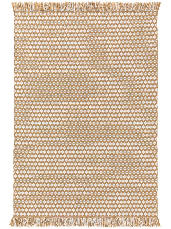 Design Teppich aus recyceltem Material Morty Gelb