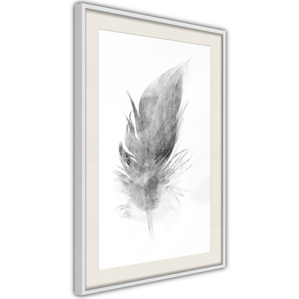 Poster 'Lost Feather (Grey)'