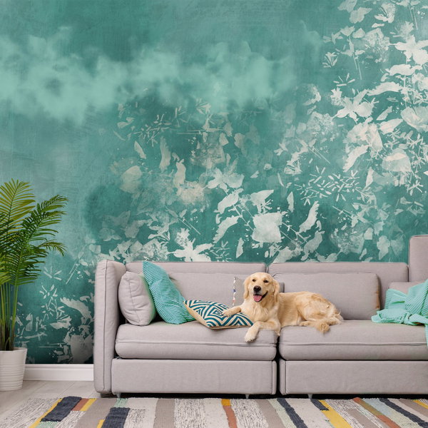 Self-adhesive wallpaper 'Blue Garden'
