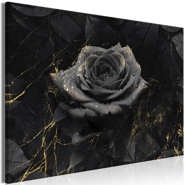 Art print on canvas 'Glamour Rose Wide'