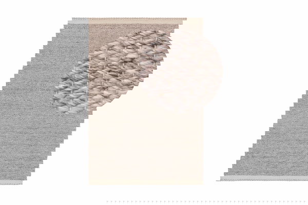 Design Teppich aus recyceltem Material Kiah Beige/Taupe