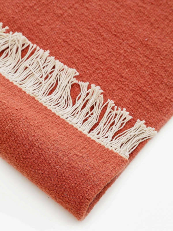 Design Wollteppich Liv Orange