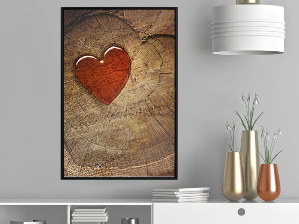 Poster 'Carved Heart'