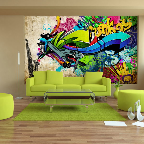 Self-adhesive wallpaper 'Funky - graffiti'