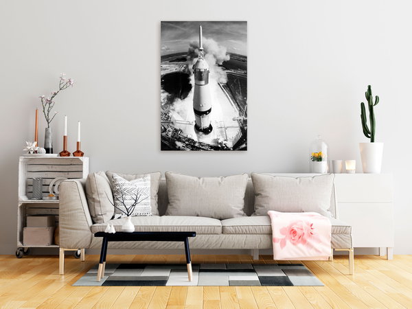 Kunstdruck auf Leinwand 'Cosmic Speed Vertical'