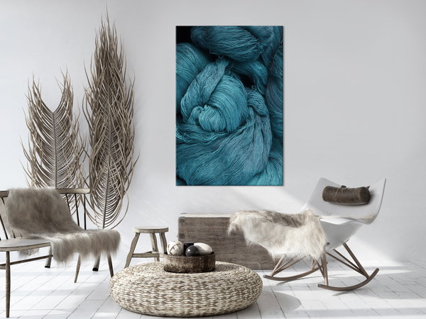 Kunstdruck auf Leinwand 'Melancholic Wool Vertical'