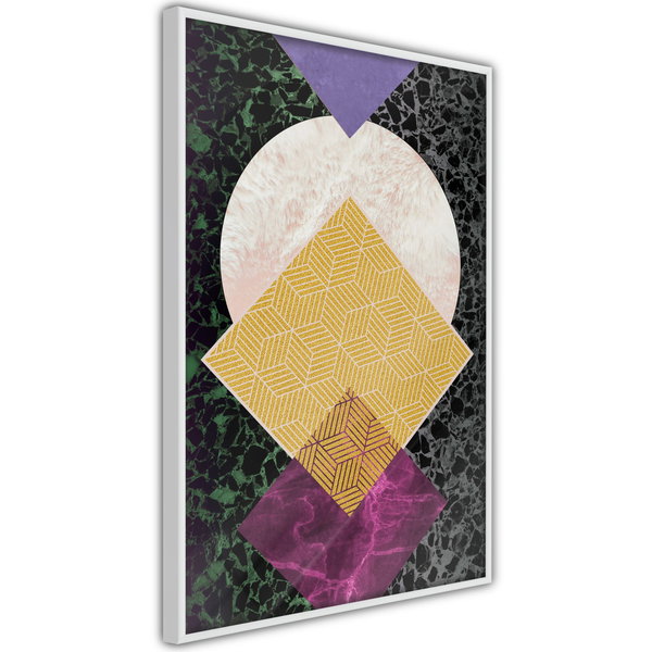 Poster 'Squares and Circle'