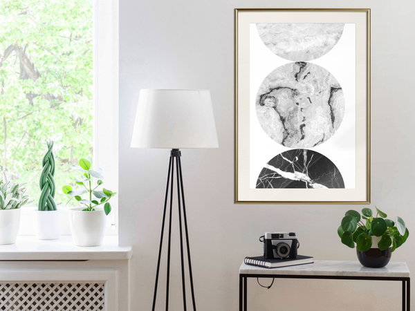 Poster 'Three Shades of Marble'