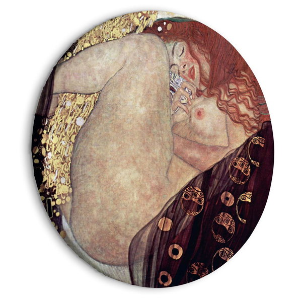 Quadro rotondo 'Klimt's Danae'