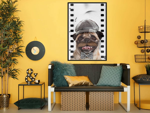 Poster 'Pug In Hat'