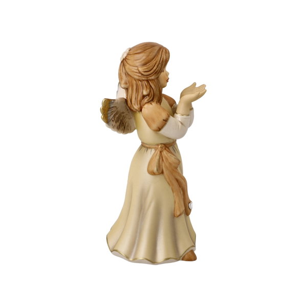 Modern porcelánfigura 'Make a Wish', művész: Goebel 7x15,5x7cm