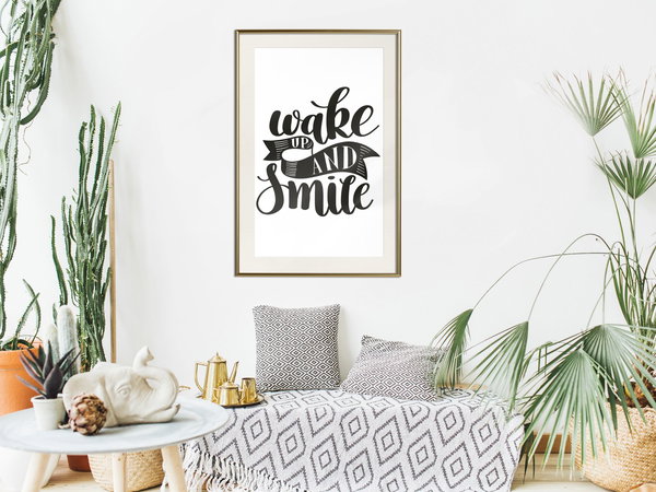 Poster 'Wake up and Smile'