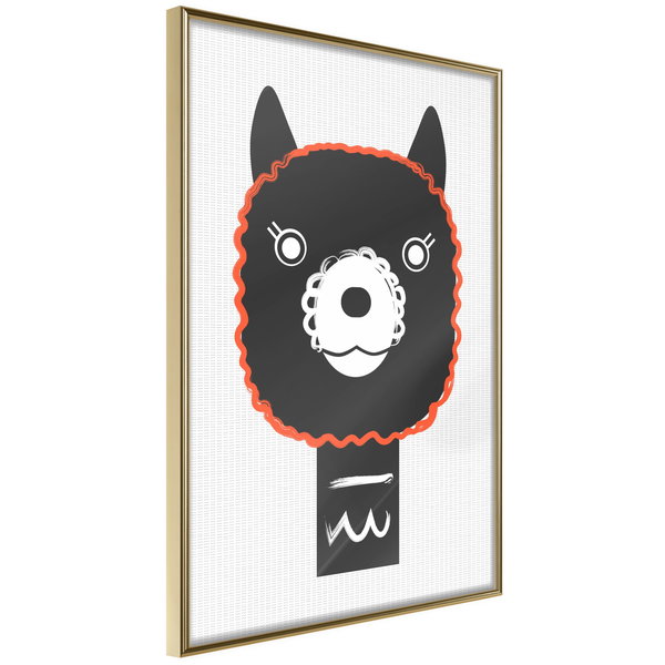 Poster 'Decorative Alpaca'